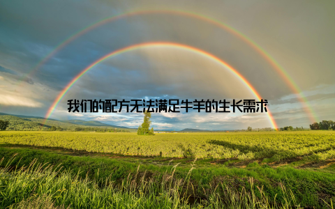 我们的配方无法满足牛羊的生长需求