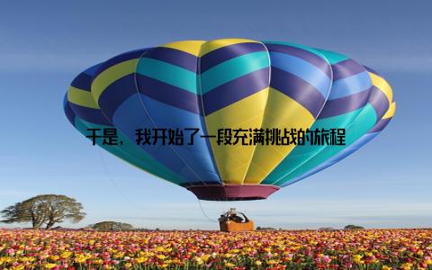 于是, 我开始了一段充满挑战的旅程