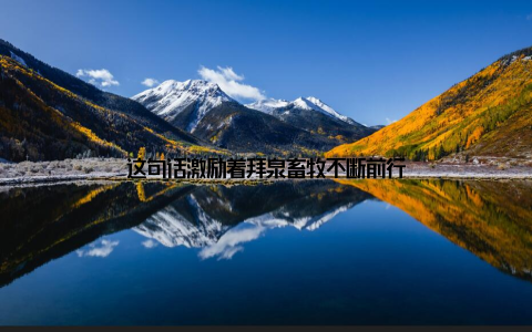 这句话激励着拜泉畜牧不断前行