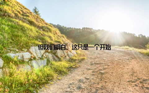 但我们明白, 这只是一个开始