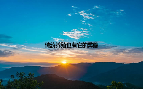 传统养殖也有它的弊端