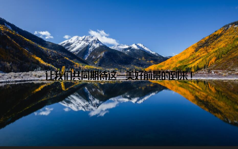 让我们共同期待这一美好前景的到来!