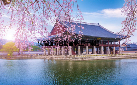 体检面试合格者将进行体检