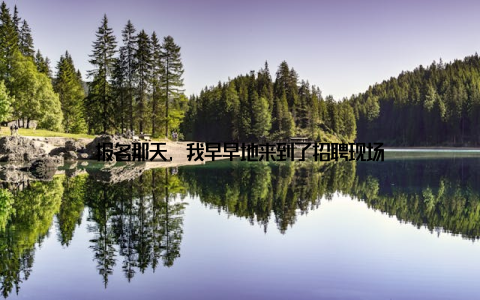 报名那天, 我早早地来到了招聘现场