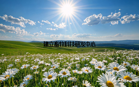建立畜牧科技研发中心