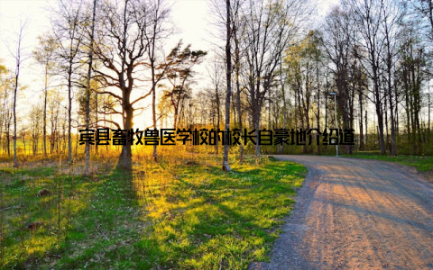 宾县畜牧兽医学校的校长自豪地介绍道