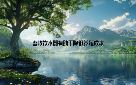 畜牧饮水器有助于降低养殖成本