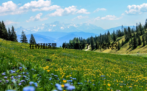 在养殖场里, 我还遇到了一位老农民