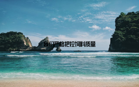 我们严格把控饲料质量