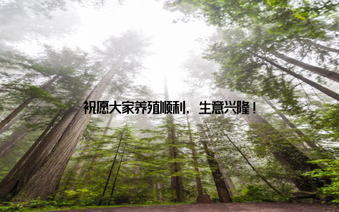 祝愿大家养殖顺利, 生意兴隆!