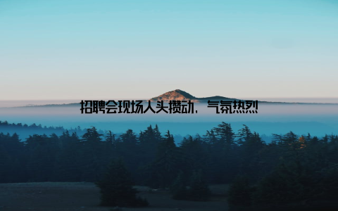 招聘会现场人头攒动, 气氛热烈