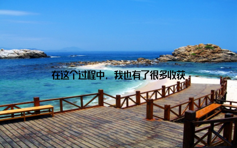 在这个过程中, 我也有了很多收获