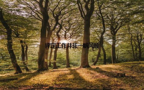 评定工作并非一帆风顺